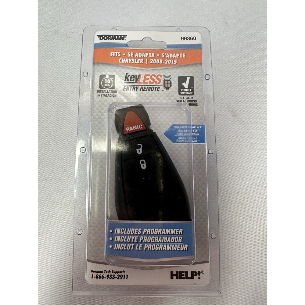 Dorman Key Fob Keyless Entry Remote Dorman 99360 Chrysler, Ram, Caravan NEW